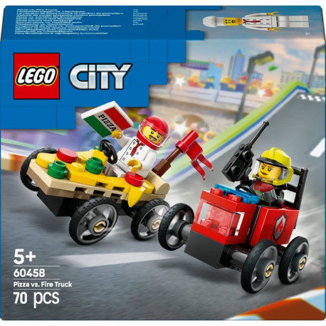 "LEGO 60458 City Pizzalieferwagen vs. Lschauto"