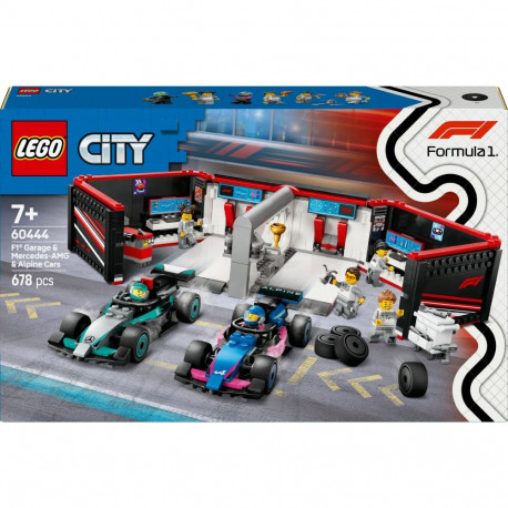 "LEGO 60444 City F1 Garage mit Mercedes-AMG & Alpine Rennautos"