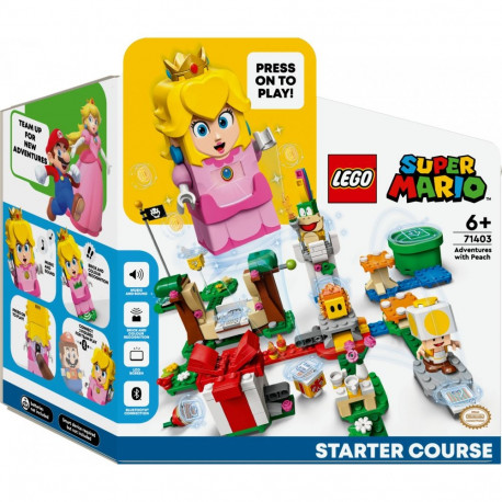 "LEGO 71403 Super Mario Abenteuer mit Peach ? Starterset (Baubares Spielzeug mit interaktiver Prinze