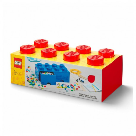 "Room Copenhagen LEGO Brick Drawer 8 rot (rot)"
