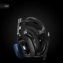 "Logitech Astro A40 TR For PS4 headset full size wired 3.5 mm jack black blue"