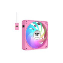 "140mm Thermaltake CT140 EX ARGB Sync PC Cooling Fan Pink 3 Pack"