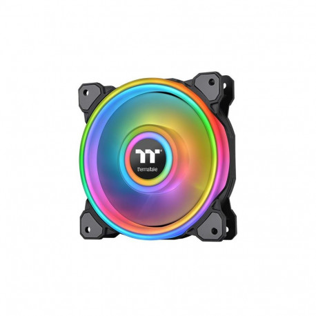 "120mm Thermaltake Riing Quad 12 RGB Radiator Fan TT Premium Edition Single Fan Pack Black"