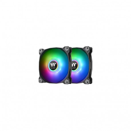 "140mm Thermaltake Pure Duo 14 ARGB Sync Radiator Fan Black 2 Pack"