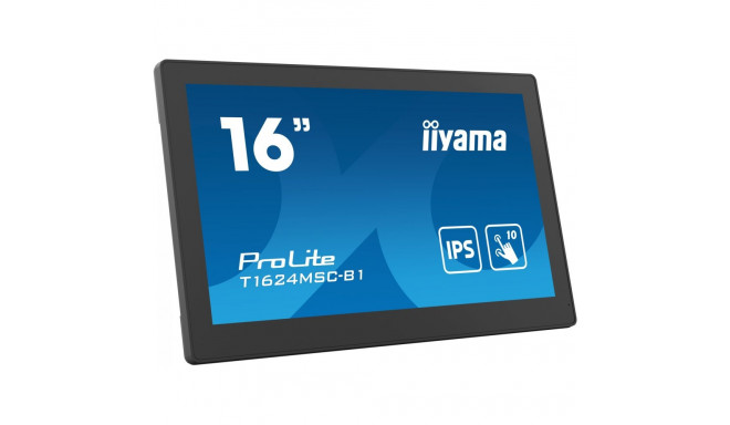 "IIYAMA 39.5cm (15.6"") T1624MSC-B1 16:9 M-Touch HDMI+USB"