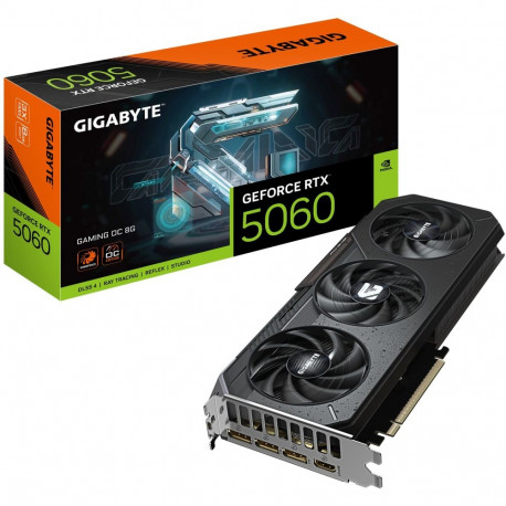 "RTX 5060 8GB GIGABYTE GAMING OC GDDR7 3 Fan"