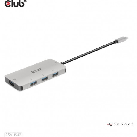 "Club3D USB-Hub USB 3.1 Typ C > 4x USB 3.1 Typ A 10Gbps"