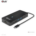 "Club3D USB-C 7in1-HUB >2xHDMI/2xUSB/USB-C/LAN 4K60Hz PD100W"