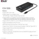 "Club3D USB-C 7in1-HUB >2xHDMI/2xUSB/USB-C/LAN 4K60Hz PD100W"