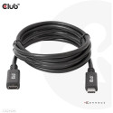 "Club3D Kabel USB 3.2 Typ C 2m Verlängerung 5Gbps St/Bu"