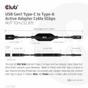 "Club3D Kabel USB 3.2 Typ C  USB Typ A 5Gbps St/Bu 10m"