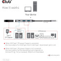 "Club3D Adapter USB 3.1 Typ C > 2x USB C + 2x USB A Lade Hub"