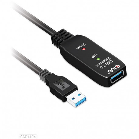 "Club3D USB 3.2 A Verlängerungskabel 5m aktiv 5 Gbps St/Bu"