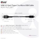 "Club3D Kabel USB 3.2 Typ C  Micro USB 1m St/St"