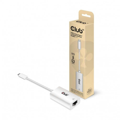 "Club3D Adapter USB 3.2 Typ C > RJ45 Gigabit LAN St/Bu"