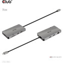 "Club3D USB-C 8in1-HUB >2xHDMI/2xUSB/USB-C/LAN 4K60Hz PD100W"