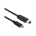 "Club3D Kabel USB 3.1 Typ C > USB Typ B 1.0m St/St"