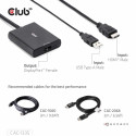 "Club3D Adapter HDMI + MicroUSB > DP 4K120Hz aktiv St/Bu"