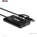 "Club3D Adapter USB Typ C/A > HDMI / VGA St/Bu"
