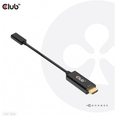 "Club3D Adapter HDMI 2.0 > USB-C 4K60Hz aktiv St/Bu"