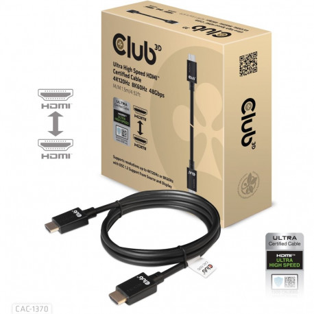 "Club3D HDMI-Kabel A -> A 2.1 Ultra High Speed 10K HDR 1.5m retail"