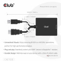 "Club3D Adapter HDMI + MicroUSB > DP 4K120Hz aktiv St/Bu"