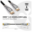 "Club3D HDMI-Kabel A -> A 2.0 High Speed 4K60Hz UHD 5 Meter Polybeutel"