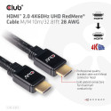 "Club3D HDMI-Kabel A -> A 2.0 RedMere 4K60Hz UHD 10 Meter retail"