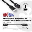"Club3D Kabel DP 1.4  MiniDP 1.4 1m 8K60Hz St/Bu retail"