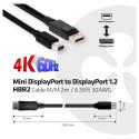 "Club3D Kabel MiniDP 1.2  DP 1.2 2m 4K60Hz St/St Polybeutel"