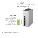 "Club3D 4K Mini-Dockingst USB3 ->4xUSB3/HDMI/DVI/LAN silber"