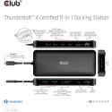 "Club3D Thunderbolt4 11-in-1 Dockingstation 2 Displays St/Bu"