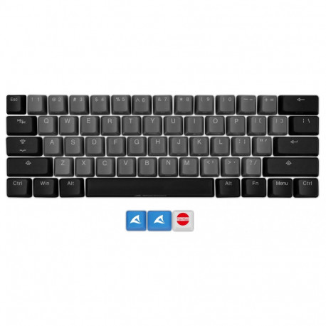 "Sharkoon SKILLER SAC20 S4 (schwarz. 62 Stck. ANSI-Layout (US). fr SKILLER SGK50 S4)"