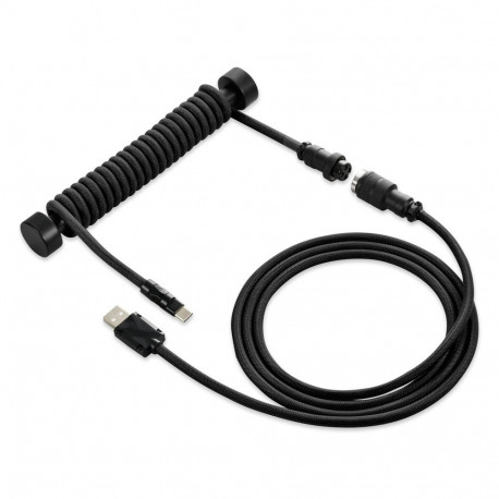 "Sharkoon SGK50 Aviator Kabel Titan/Black (schwarz. 1.85 Meter. Spiralkabel fr SKILLER SGK50 S4)"