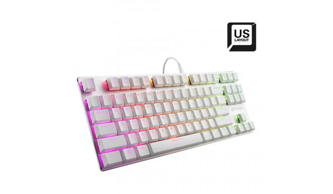 "Sharkoon PureWriter TKL RGB (wei. US-Layout. Kailh Choc Low Profile Red)"