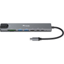 "Equip Adapter USB-C -> HDMI.GbE.3xUSB3.2 Gen1.SD/TF.PD 100W"