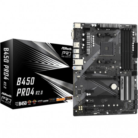 "ASROCK B450 PRO4 R2.0 (AM4) (D)"