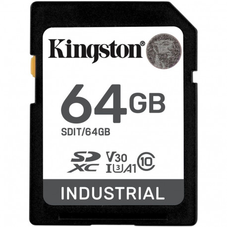 Kingston 64GB XC Industrial mälukaart -40C to 85C retail