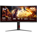 "AOC CU34G4Z 86.36cm 34Zoll 3440x1440 1ms 2xHDMI DP USB Black/Red"
