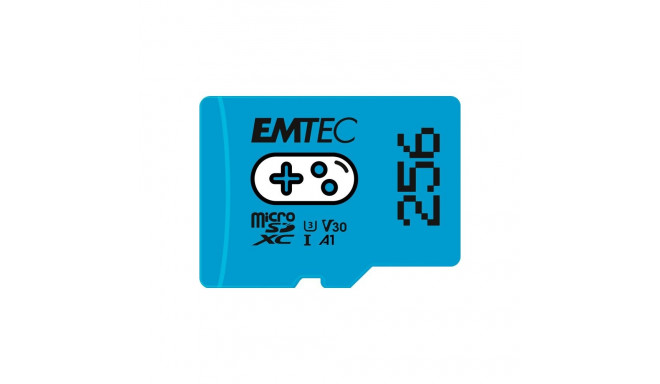"CARD Emtec m256GB UHS-I U3 V30 A1 Gaming Blue"