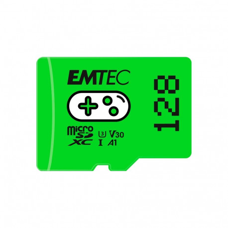 "CARD Emtec m128GB UHS-I U3 V30 A1 Gaming Green"