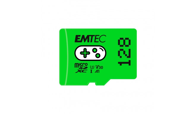 "CARD Emtec m128GB UHS-I U3 V30 A1 Gaming Green"