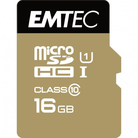 "CARD Emtec m16GB UHS-I U1 EliteGold + Adapter"