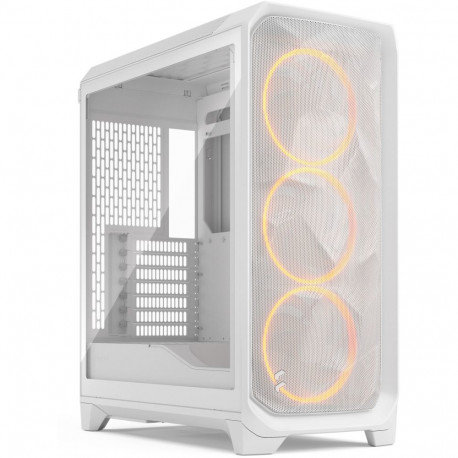 "Midi Fractal Design Meshify 3 White RGB TG Light Tint"