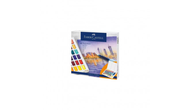"FABER-CASTELL Aquarellfarben in Näpfchen 48er Etui"