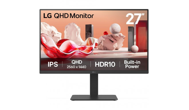 "68,6cm/27"" (2560x1440) LG 27BA54QB-B QHD DP 2x HDMI IPS Pivot 16:9 HDR10"