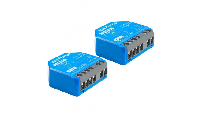"Shelly Relais ""1 Gen4 2er Pack"" max 16A 1 Kanal WLAN Matter Zigbee Bluetooth"