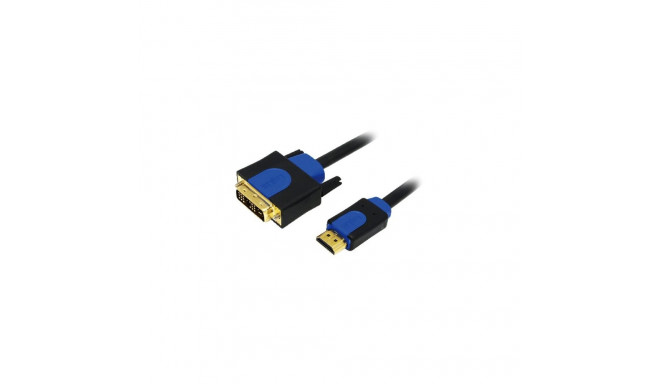 "Logilink HDMI-DVI-Kabel Anschl. 18+1pin St/St 5.00m sw 1.4"