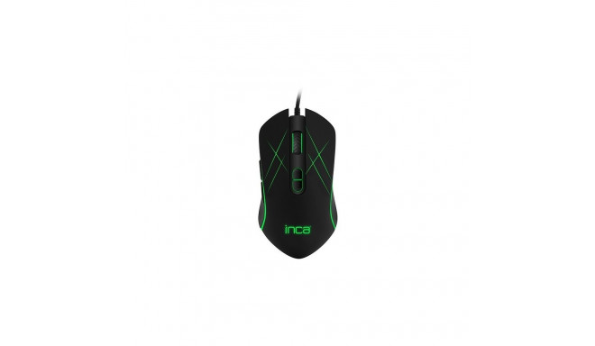 "INCA Gaming Maus IMG-GT12 3200 DPI. RGB. 7 Tasten. USB. SW retail"