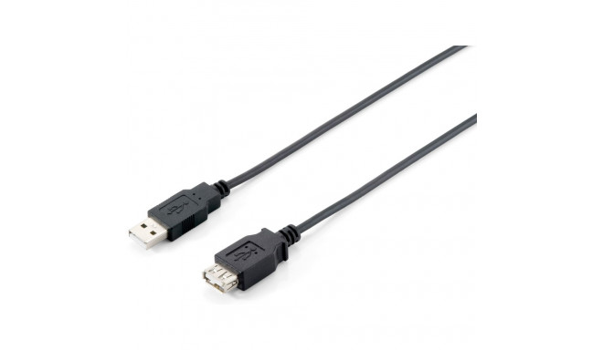 "Equip Kabel USB-A 2.0 -> A Verl. St/Bu 3.00m 480Mbps sw Polybeutel"